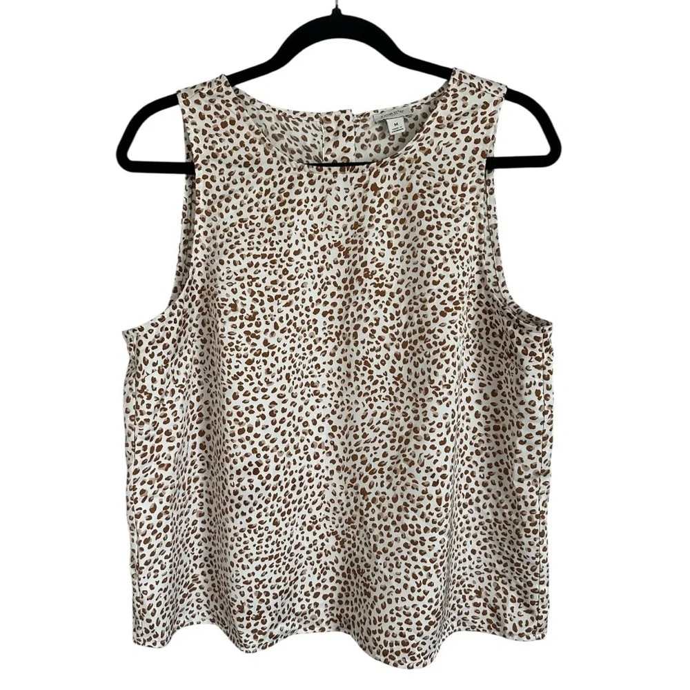 J Crew Leopard Print Sleeveless Top